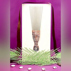 AfroPick Breathe Comb | Fro the Culture Metal Afro Comb Brown New w/Tag